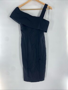 Delphine Black Playing Dangerous Asymmetrical Dress Size 8 NWT